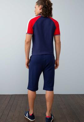 Erkek Lacivert  Örme Şort - 50199141006