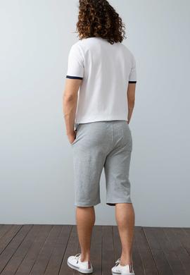 Erkek Gri Melanj  Örme Şort - 50199141011