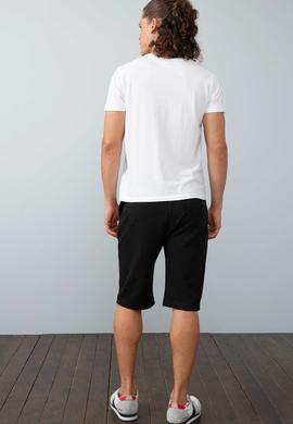 Erkek Siyah  Örme Şort - 50199141041