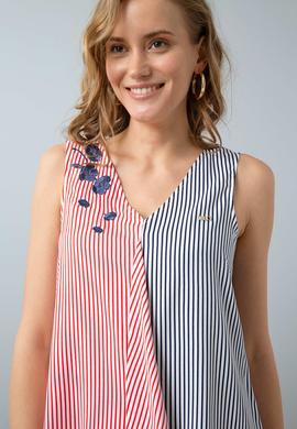 Kadın Lacivert Gömlek Kısakol - 50199148004