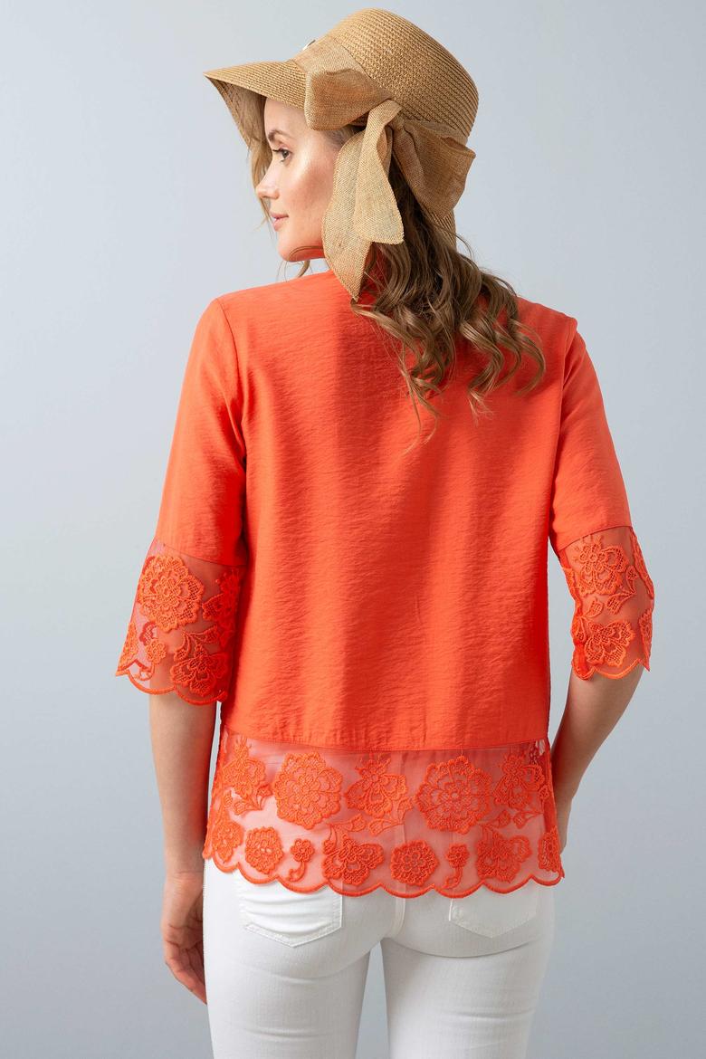 Kadın Somon Gömlek Uzunkol - 50199167011