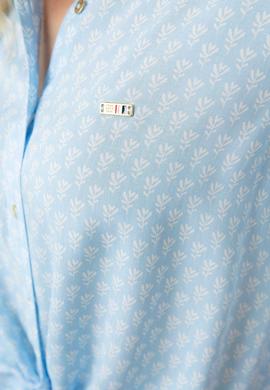 Kadın Mavi Gömlek Uzunkol - 50199215011