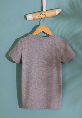 Erkek Çocuk Gri Bisiklet Yaka Tişört - 50199219001