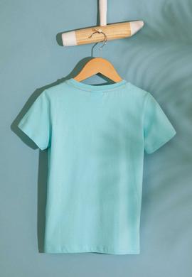 Erkek Çocuk Mavi Bisiklet Yaka Tişört - 50199219078