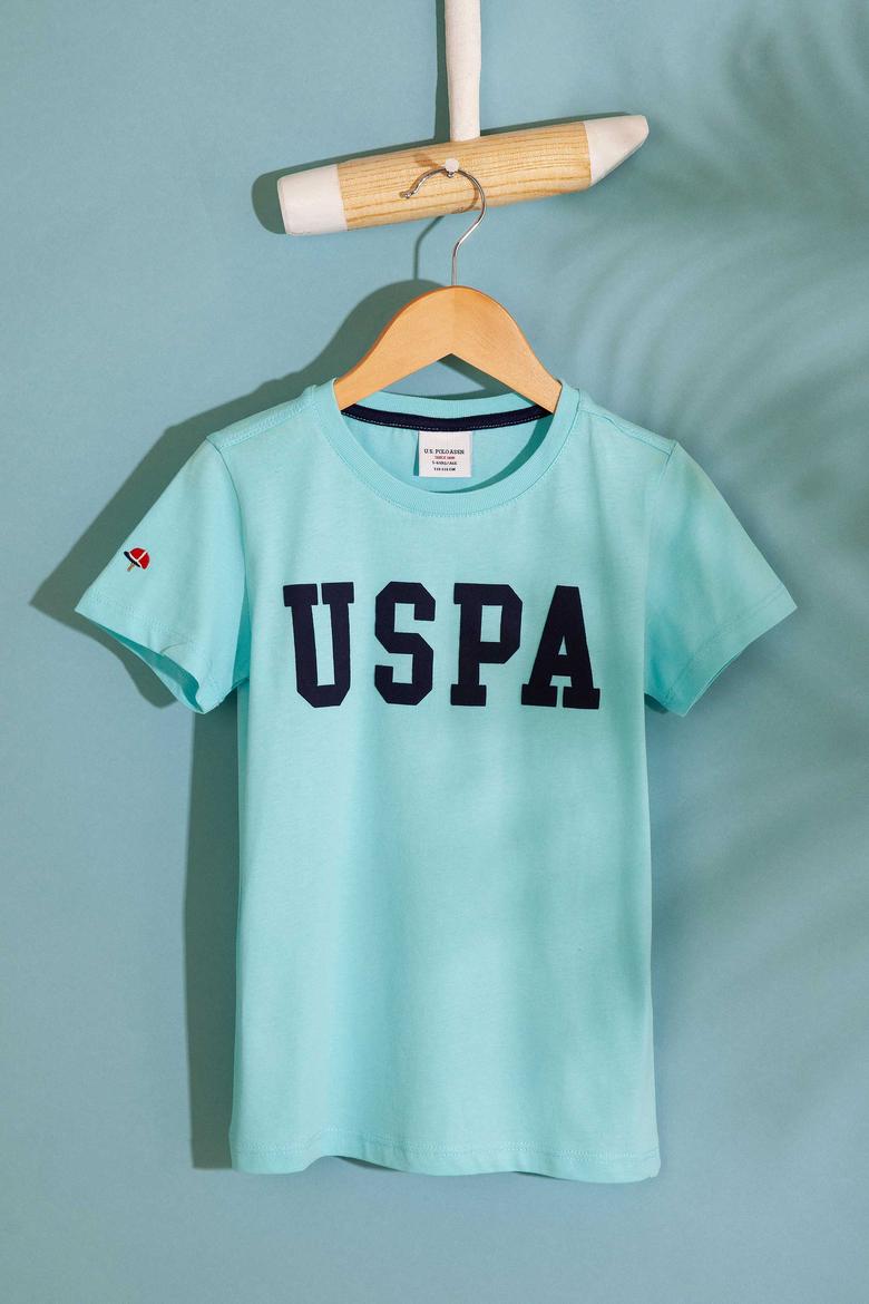 Erkek Çocuk Mavi Bisiklet Yaka Tişört