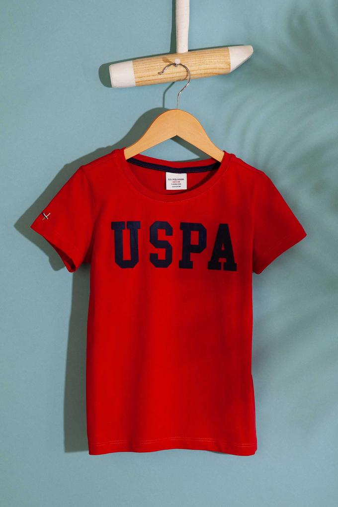 Erkek Çocuk Kırmızı Bisiklet Yaka Tişört