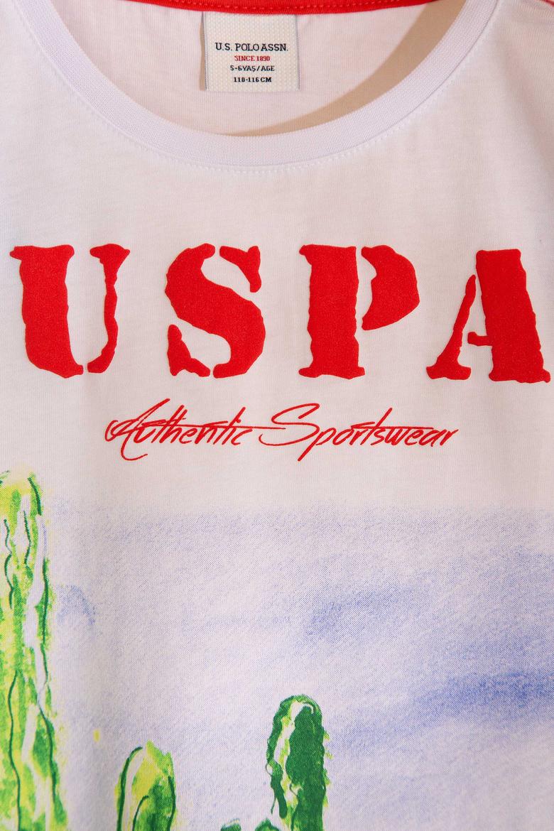 Çocuk Beyaz Bisiklet Yaka Tişört - 50199222045