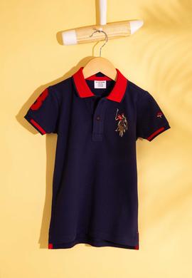 Erkek Çocuk Lacivert Polo Yaka Tişört - 50199224014