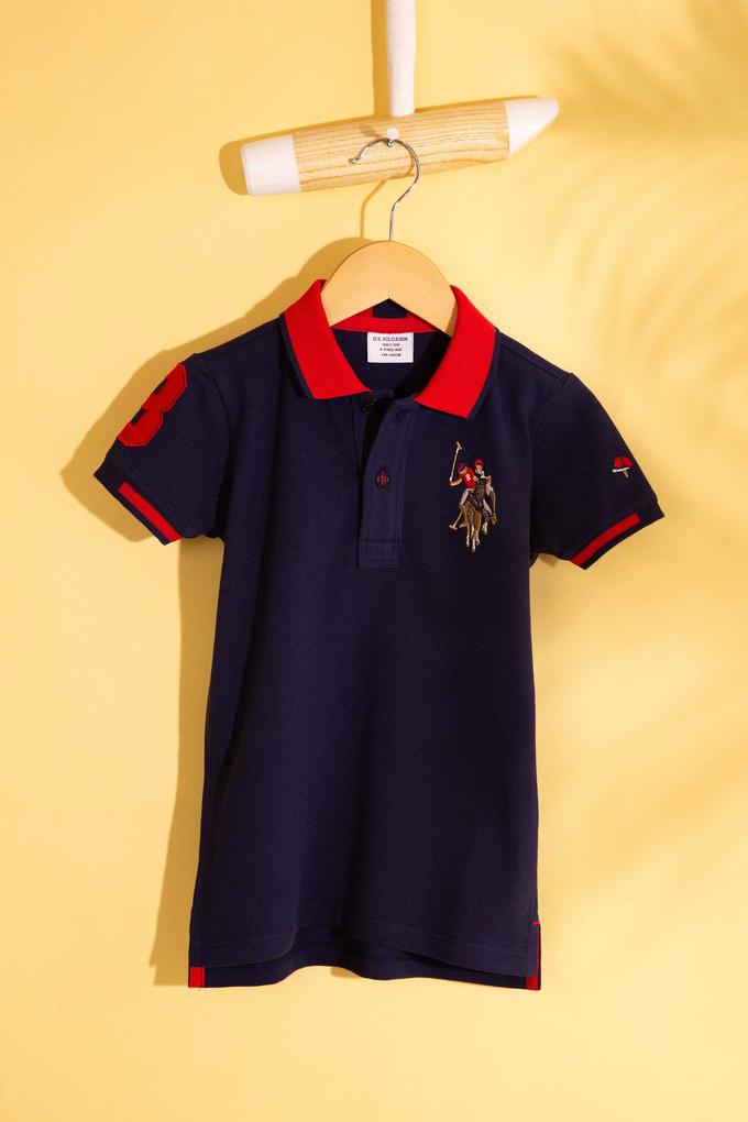 Erkek Çocuk Lacivert Polo Yaka Tişört