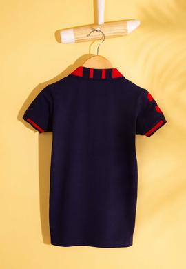 Erkek Çocuk Lacivert Polo Yaka Tişört - 50199224014