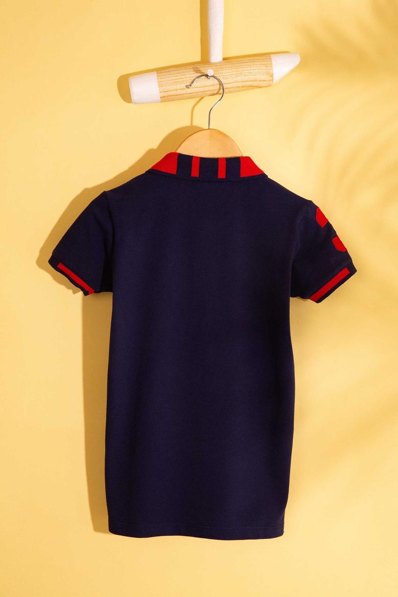 Erkek Çocuk Lacivert Polo Yaka Tişört - 50199224014