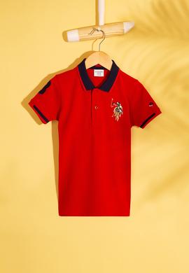 Erkek Çocuk Kırmızı Polo Yaka Tişört - 50199224045