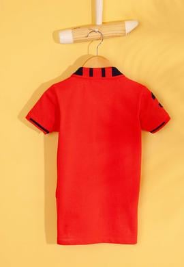 Erkek Çocuk Kırmızı Polo Yaka Tişört - 50199224145