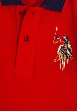 Erkek Çocuk Kırmızı Polo Yaka Tişört - 50199224277