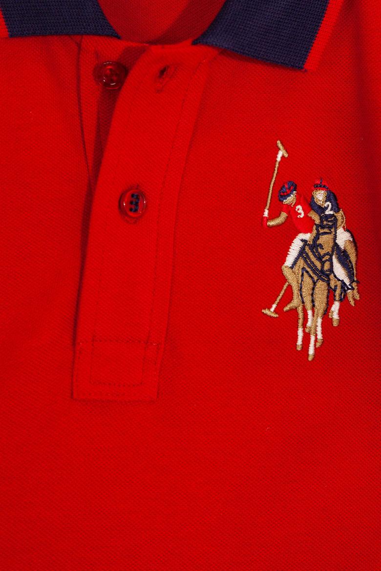 Erkek Çocuk Kırmızı Polo Yaka Tişört - 50199224277