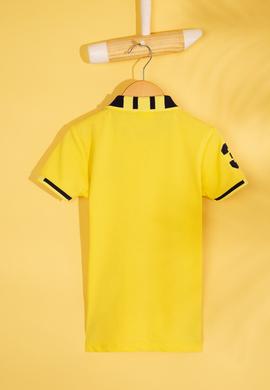Erkek Çocuk Sarı Polo Yaka Tişört - 50199224287