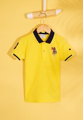 Erkek Çocuk Sarı Polo Yaka Tişört - 50199224287