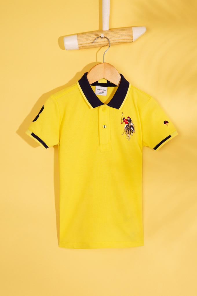 Erkek Çocuk Sarı Polo Yaka Tişört