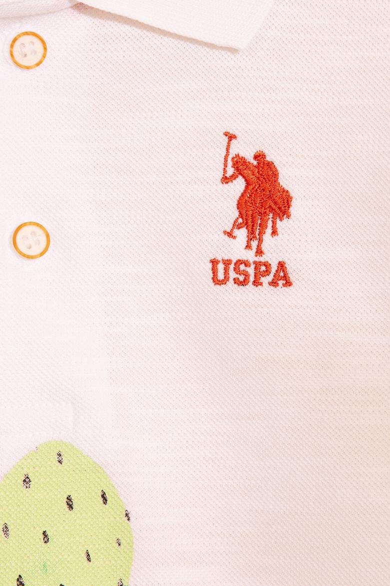 Çocuk Beyaz Bisiklet Yaka Tişört - 50199225045