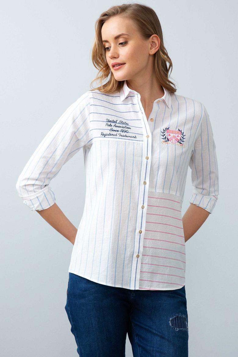 Kadın Pembe Gömlek Uzunkol