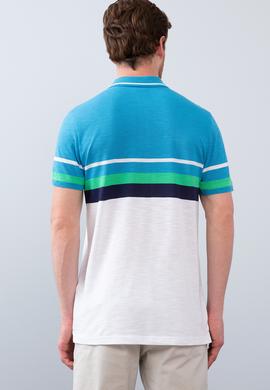 Erkek İndigo Polo Yaka T-Shirt - 50199293016