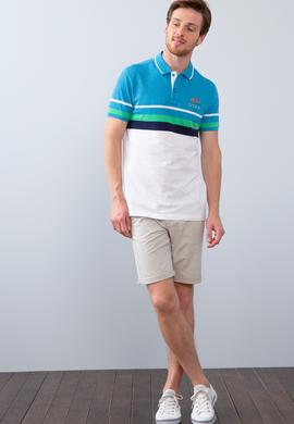 Erkek İndigo Polo Yaka T-Shirt - 50199293016