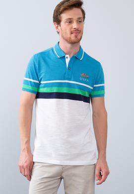 Erkek İndigo Polo Yaka T-Shirt - 50199293016