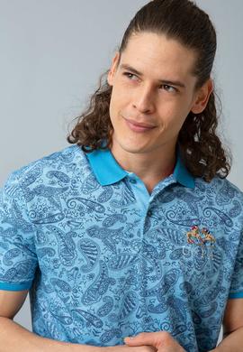 Erkek Koyu İndigo Polo Yaka T-Shirt - 50199307013