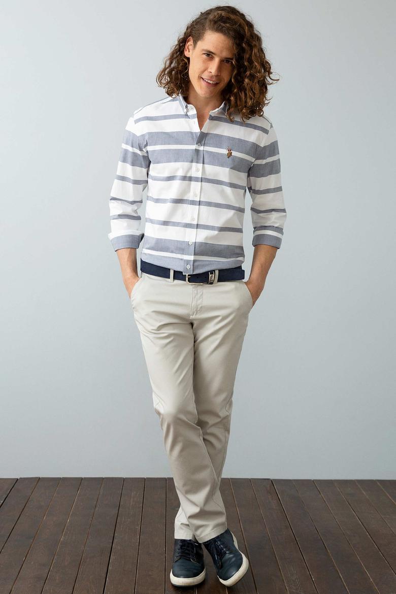 Erkek Lacivert Gömlek Uzunkol - 50199343001