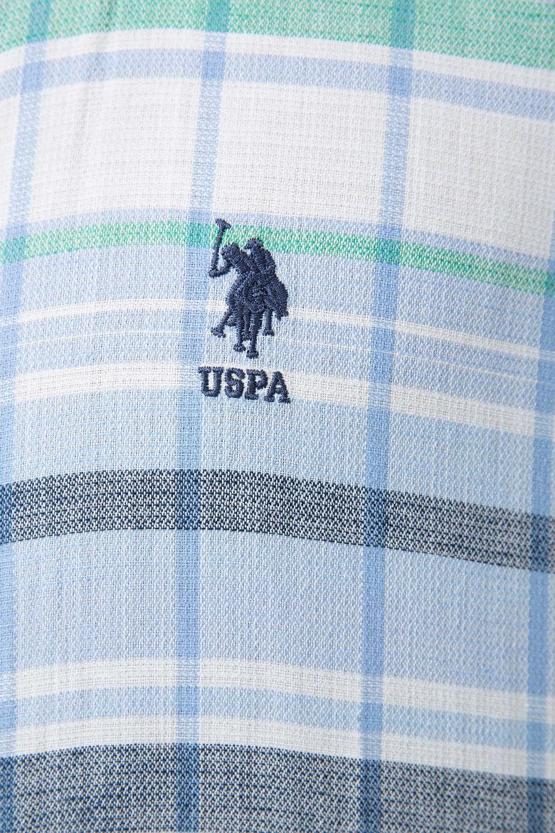 Erkek Mavi Ekoseli Gömlek Uzunkol - 50199365008