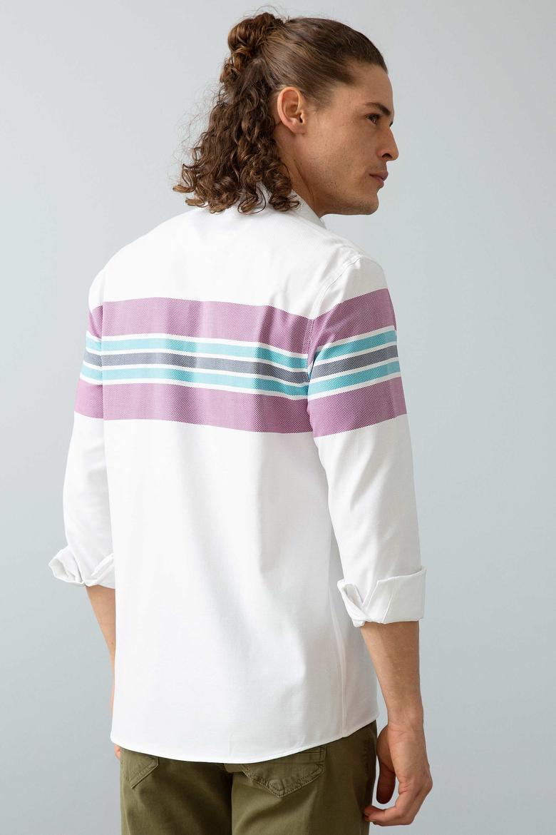 Erkek Menekşe Uzun Kollu Gömlek - 50199369001