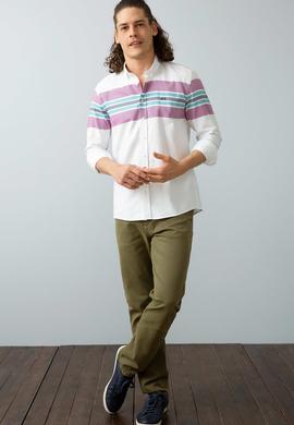 Erkek Menekşe Uzun Kollu Gömlek - 50199369001