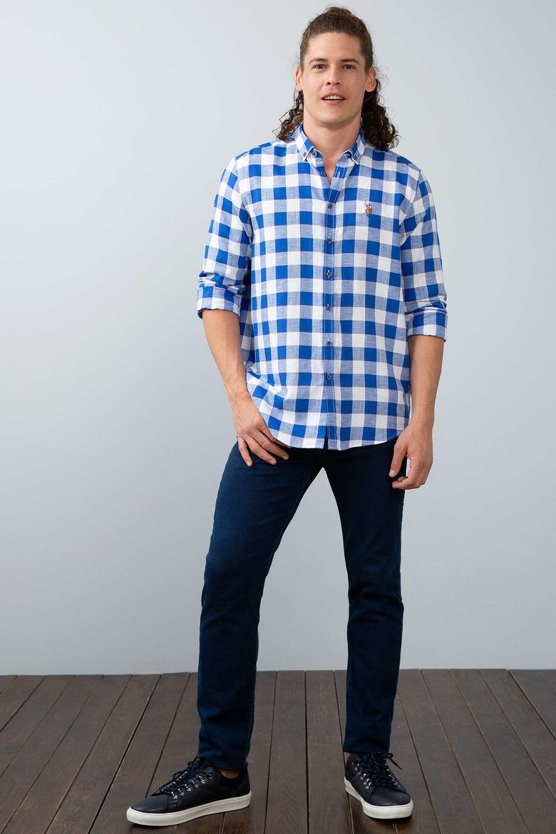 Erkek Mavi Gömlek - 50199376003