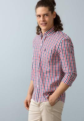 Erkek Kırmızı Gömlek Uzunkol - 50199402004