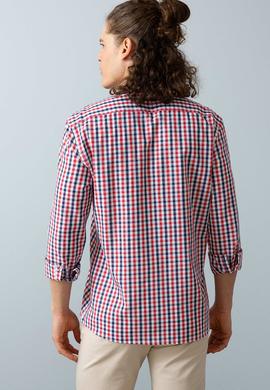 Erkek Kırmızı Gömlek Uzunkol - 50199402004