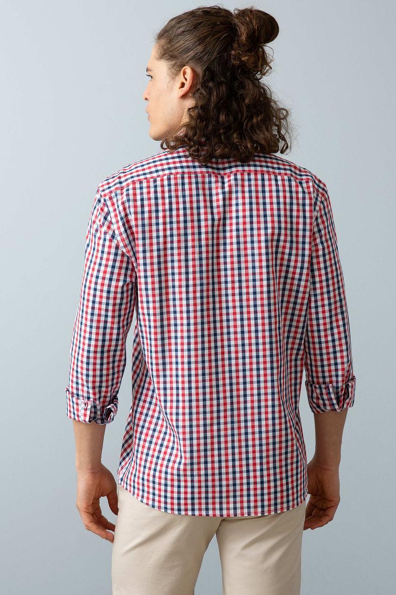 Erkek Kırmızı Gömlek Uzunkol - 50199402004