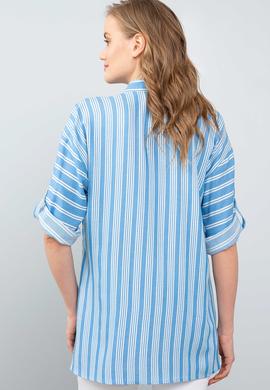 Kadın Mavi Gömlek Uzunkol - 50199416002