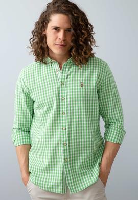Erkek Yeşil Gömlek Uzunkol - 50199500022
