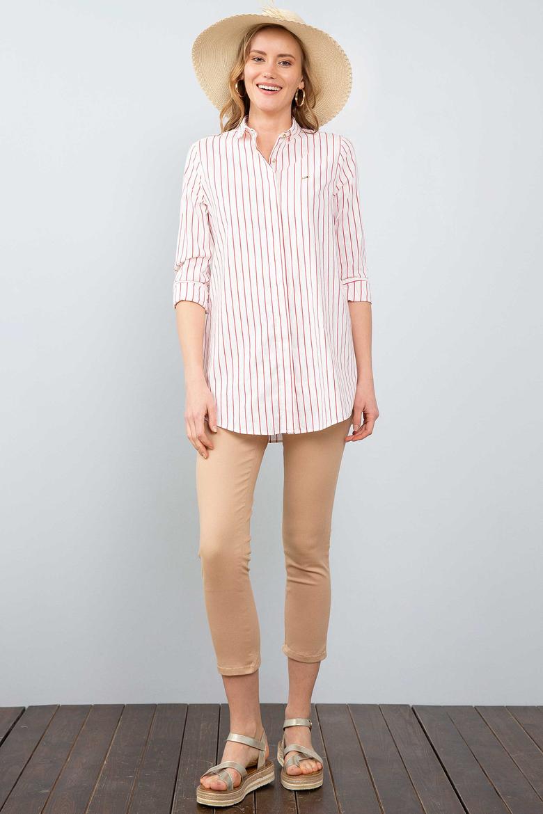 Kadın Kırmızı Dokuma Elbise - 50199514002