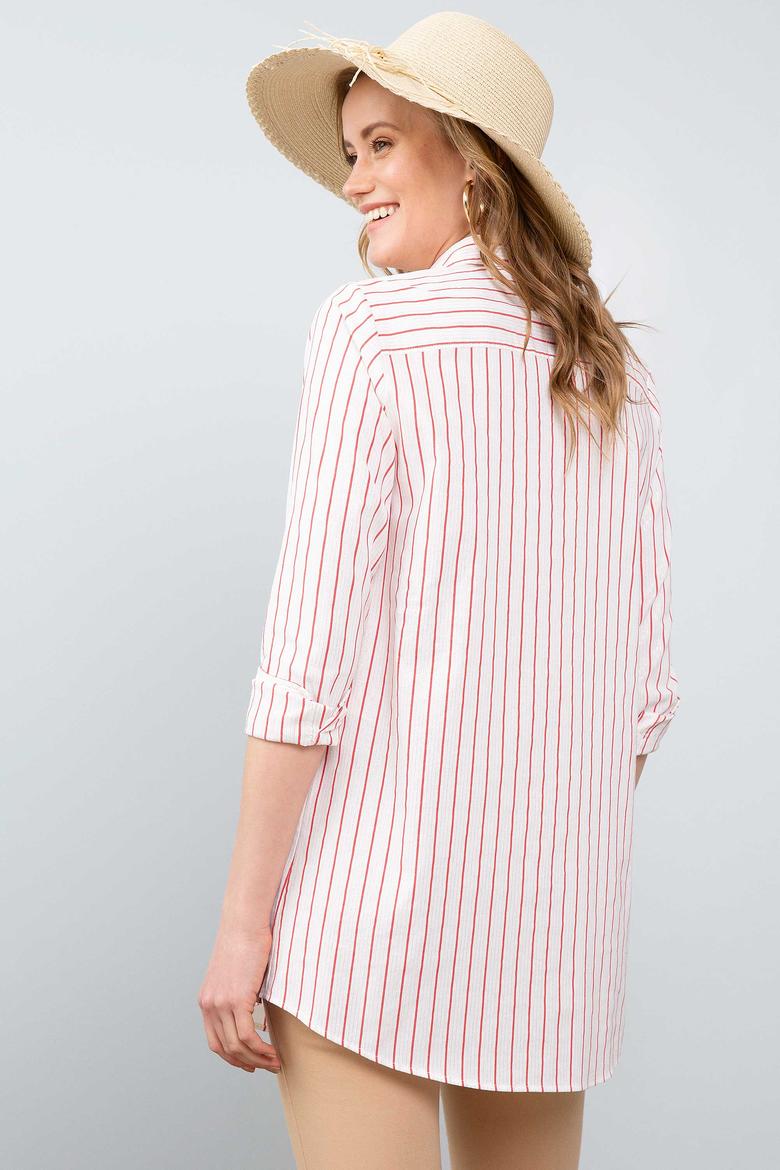 Kadın Kırmızı Dokuma Elbise - 50199514002