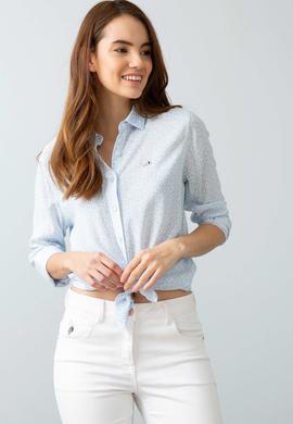 Kadın Mavi Gömlek Uzunkol - 50199612014