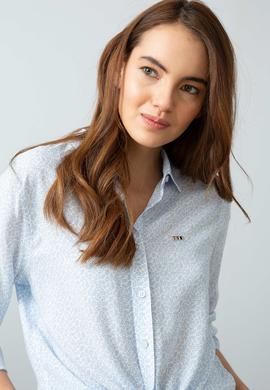 Kadın Mavi Gömlek Uzunkol - 50199612014