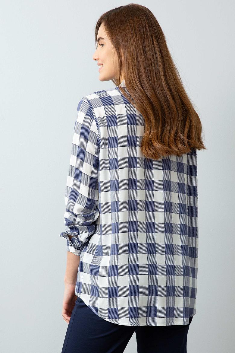 Kadın Lacivert Gömlek - 50199613002