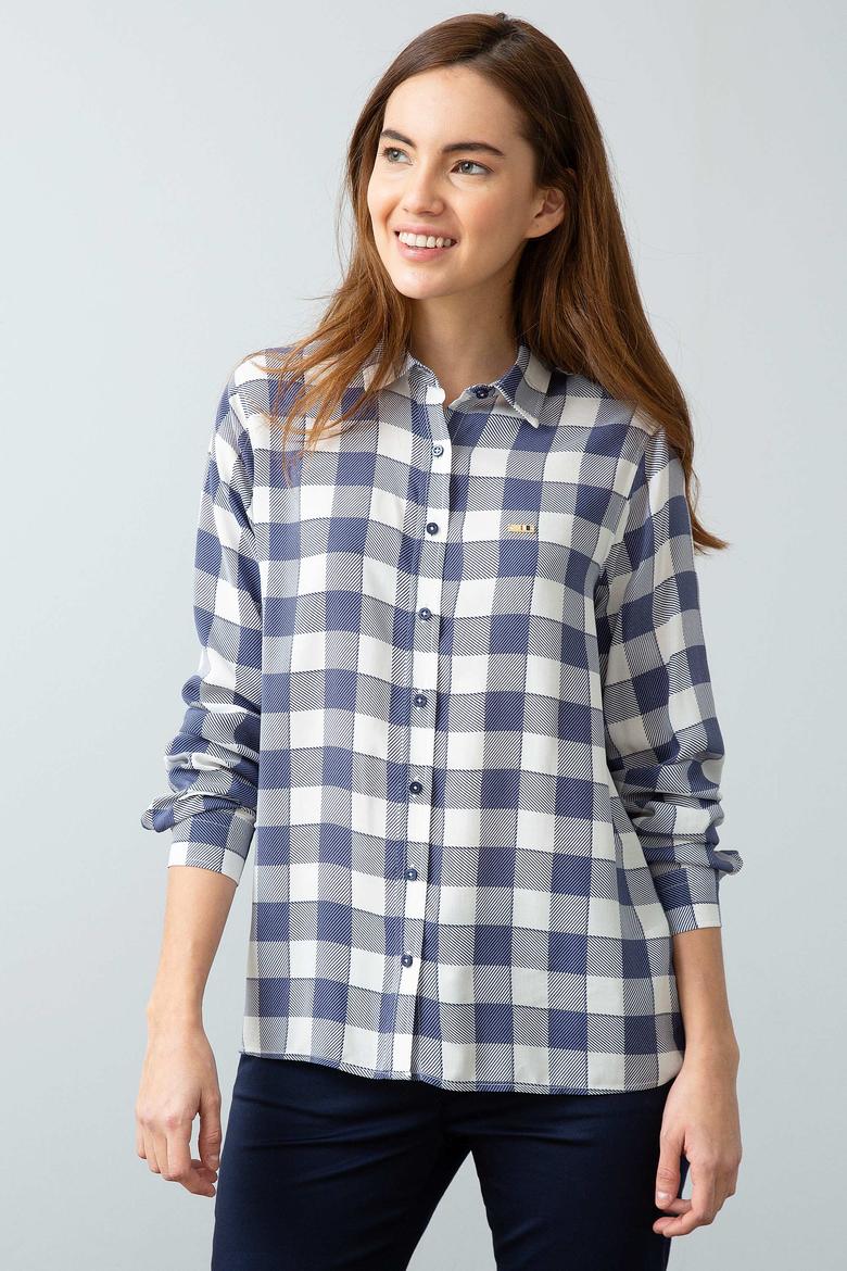 Kadın Lacivert Gömlek