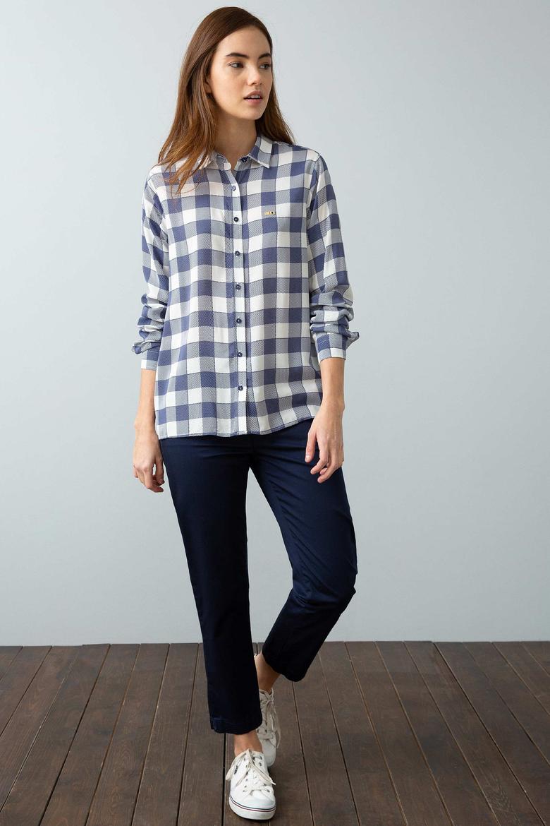 Kadın Lacivert Gömlek - 50199613002