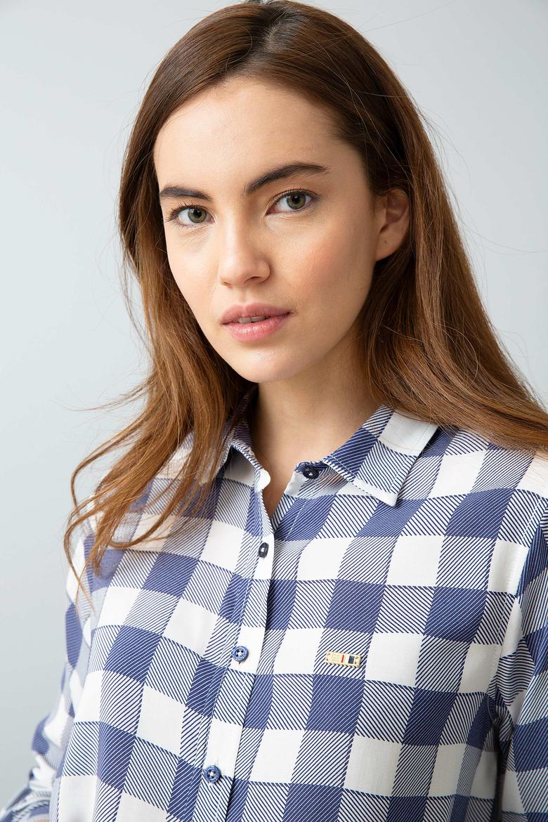 Kadın Lacivert Gömlek - 50199613002