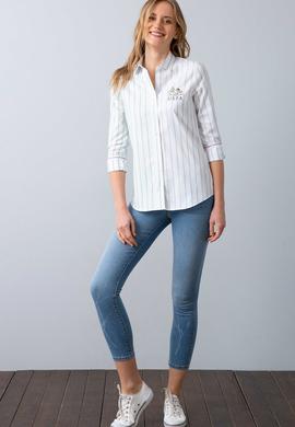 Kadın Yeşil Gömlek Uzunkol - 50199615002