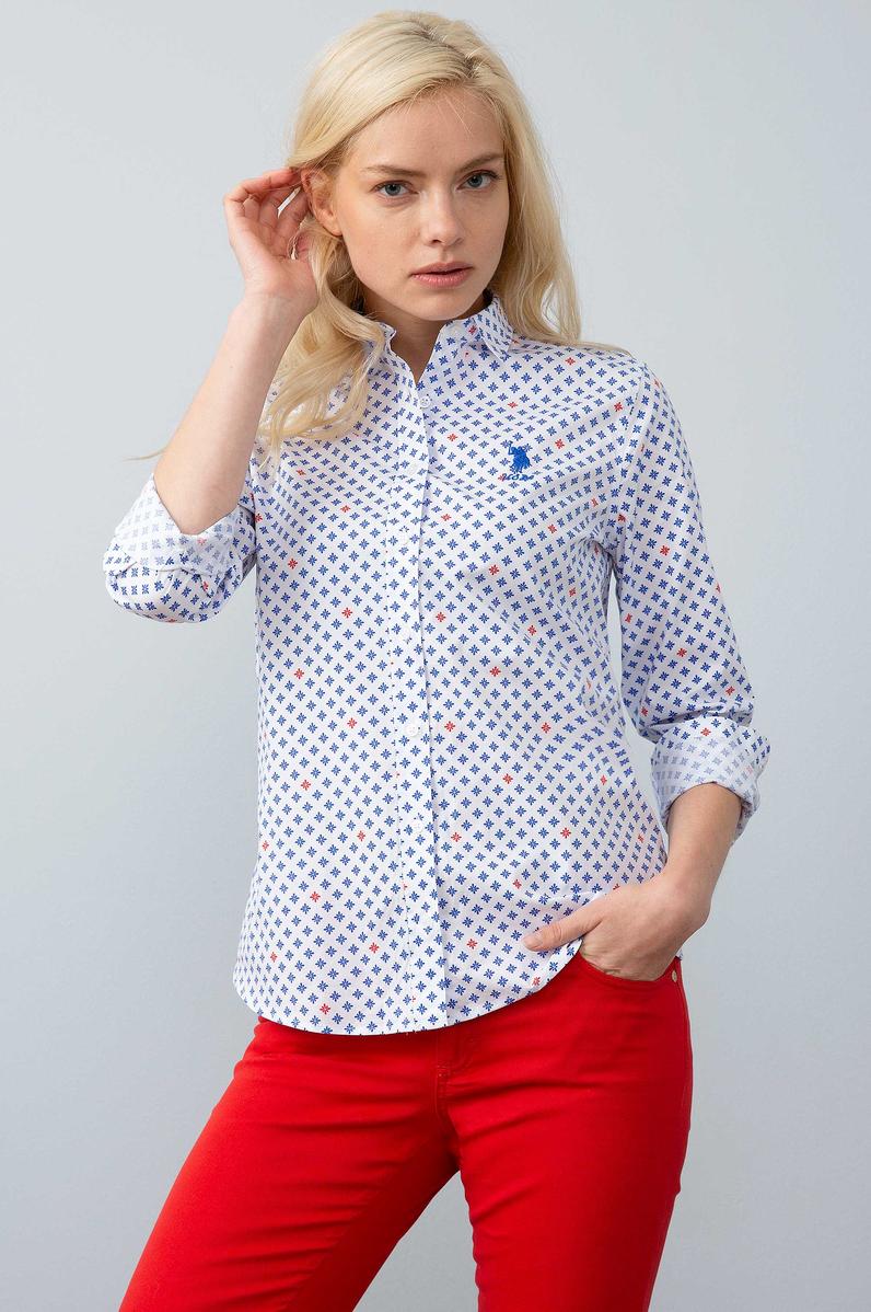 Kadın Beyaz Gömlek Uzunkol