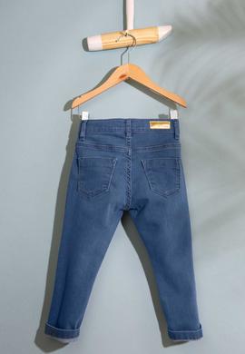 Kız Çocuk Mavi Denim Pantolon - 50199647003