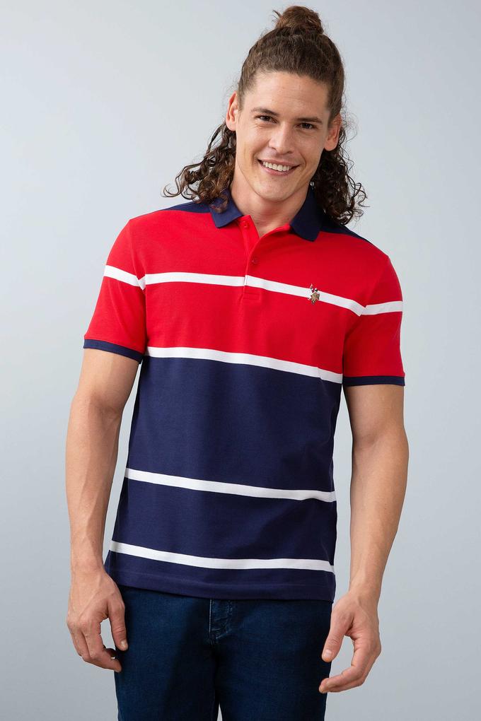 Erkek Kırmızı Polo Yaka T-Shirt